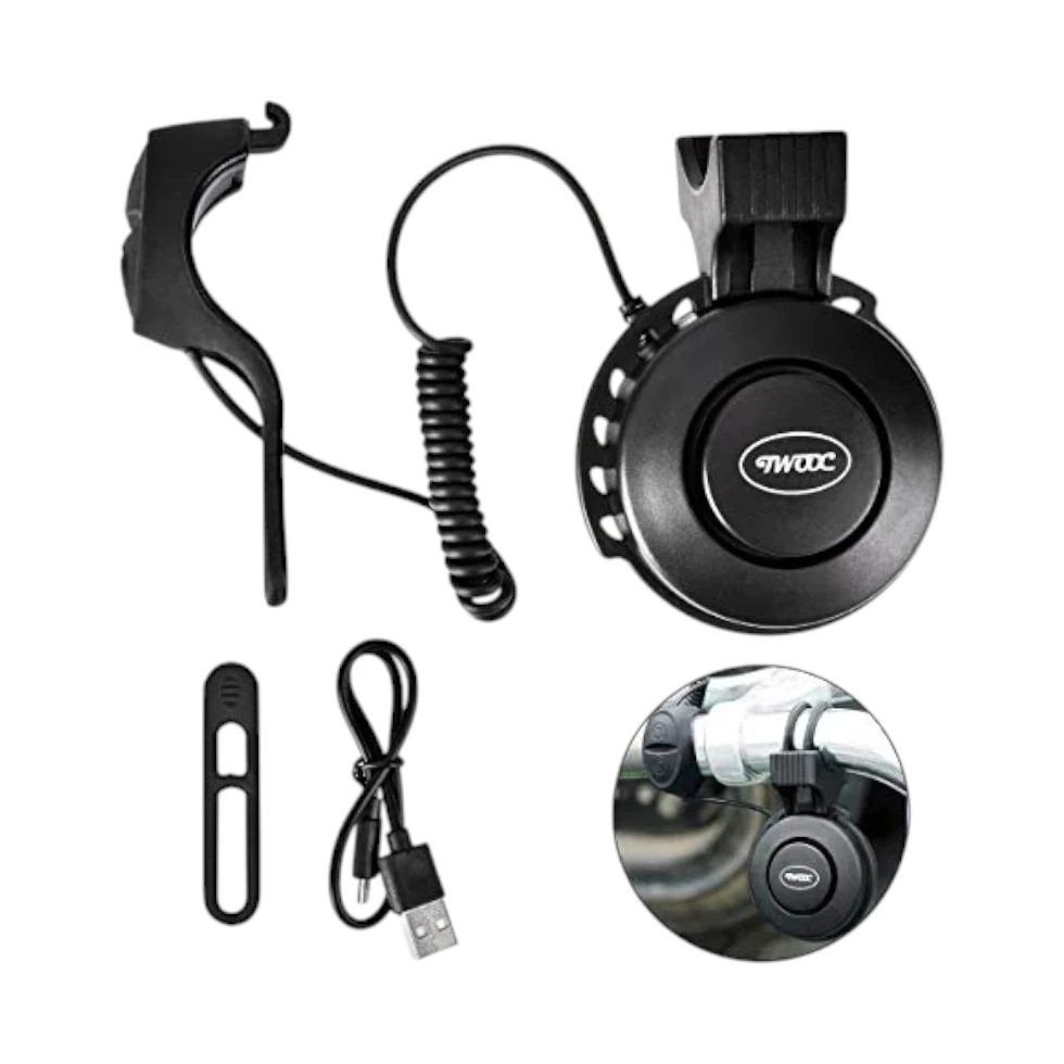 Timbre Electrónico Recargable 100 dB Twooc - USB